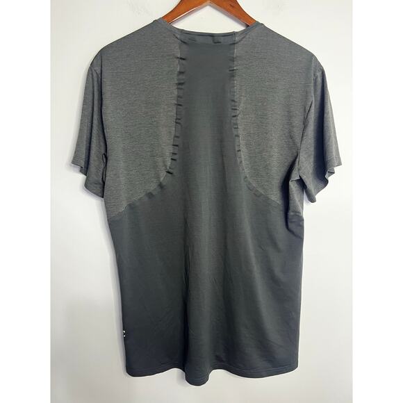 Lululemon Mens Grey Short Sleeve Fast and Free Top Size Medium - Picture 3 of 4